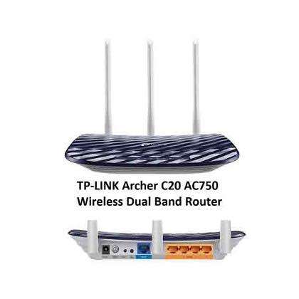 TP-Link Archer C20 AC750 Wireless Duel Band Wi-Fi Router