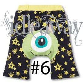 Cartoon Shorts- Monsters---1-2 yrs