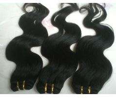 Peruvian  human hair wavy, body wavy hair extensions 12"/ 1B/ PRICE PER PIECE