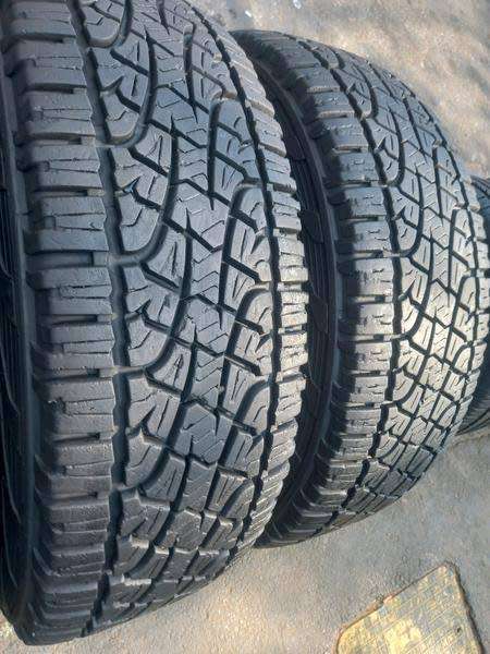Set of 265/60/18 × 4 Pirelli Scorpoin ATR. Tyres have approx 80% life