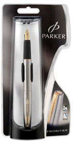 Parker Frontier Fountain Pen S/Steel GT Collectible
