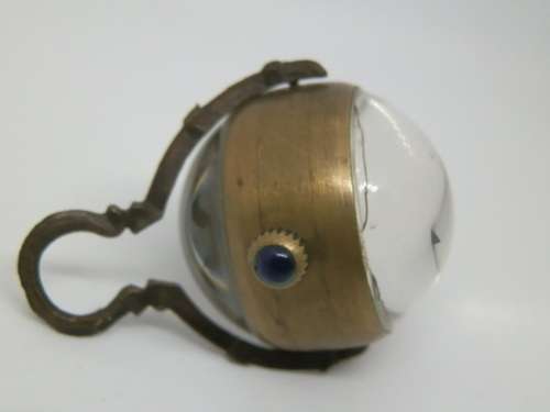 Unique antique Omega lady`s globe wind-up pocket watch, marked 1882 on face - working
