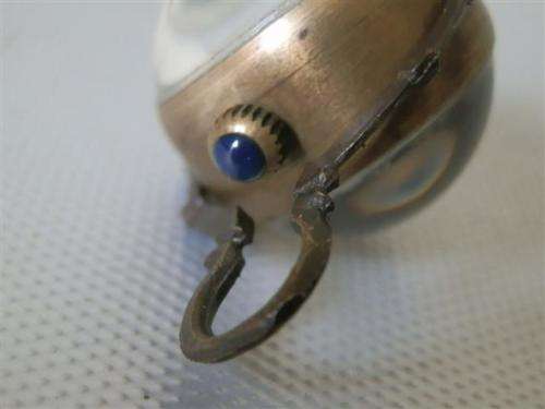 Unique antique Omega lady`s globe wind-up pocket watch, marked 1882 on face - working