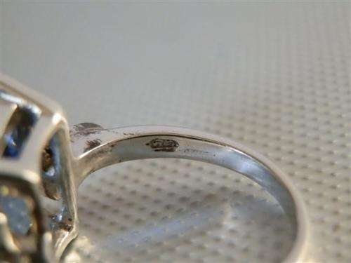 Spectacular Solid Sterling Silver Natural 5.08 ct Sky Blue Topaz Ring - weight 7.09 g