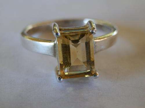 Sterling silver citrine ring - thirty (30) days to pay