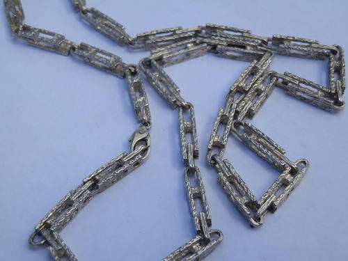 Heavy (42.1 g) solid sterling silver necklace - thirty (30) days to pay