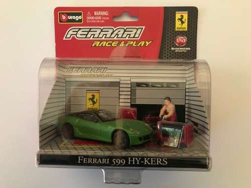 Bburago Ferrari Race and Play 1:43 Scale - Ferrari 599 HY-KERS