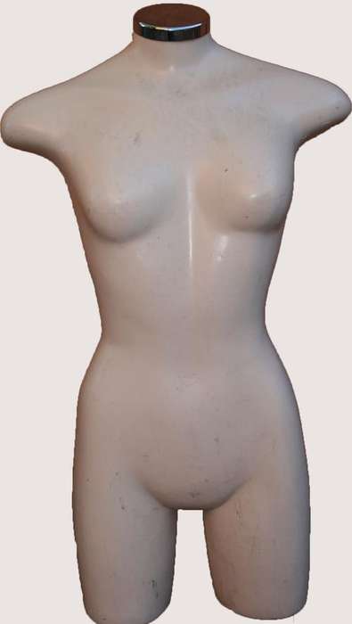 Pinkish Female Plastic Half Body Table Display Mannequin