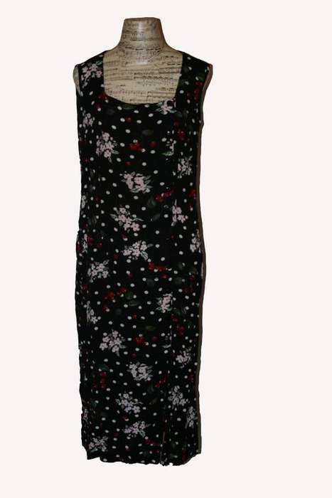 Vintage Cherry Blossom Dress Size:L