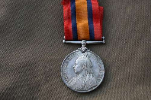 Boer War QSA medal issued to Trooper B Desij  J Van Der Reit Hopefield District mounted troops