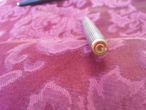 Parker 75 Sterling silver Fountain Pen - 14k  solid Gold "Fine" Nib Date marked Q