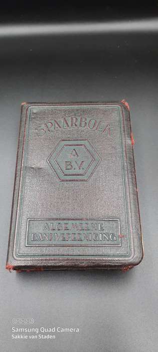 Rare Algemene Bank vereeniging Spaarboek