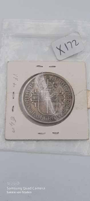 1947 Southern Rhodesia Half Crown