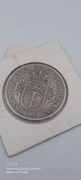 1947 Southern Rhodesia Half Crown