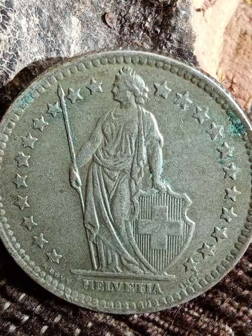 1963 Swiss 2 Franc