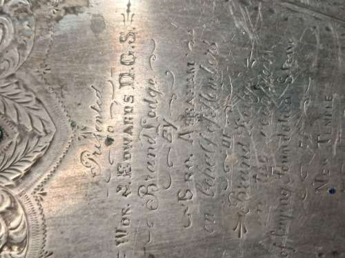 Sterling silver ceremonial trowel date 24th July 1807