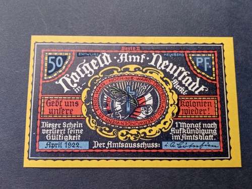 War note 50 pfennig 1922