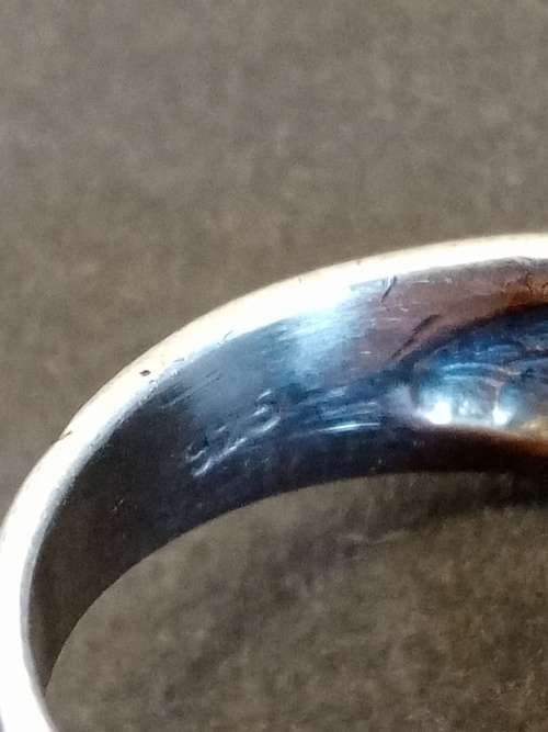 Sterling silver ring Antique ring Size P