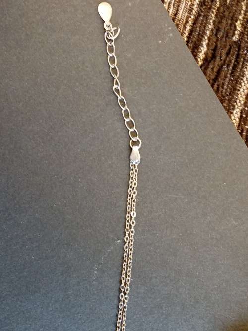 Sterling silver Eternity bracelet 21.5 cm