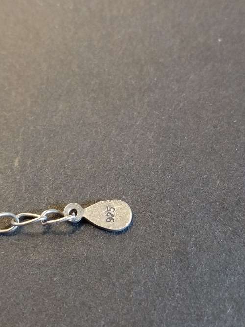 Sterling silver Eternity bracelet 21.5 cm