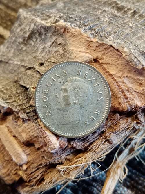 South Africa 1952 three pence