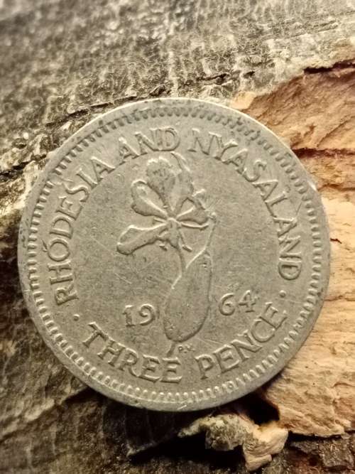 Rhodesia and Nyasaland 1964 Threepence