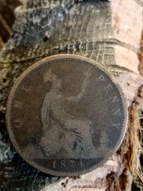 Old penny 1874
