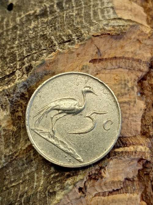 South Africa 5 cents 1974