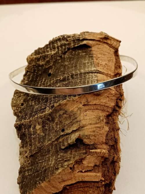Sterling silver Bangle Inside diameter: 60mm