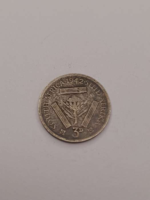 South Africa 1942 three pence