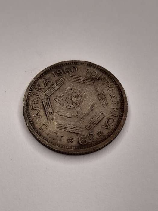 South Africa six pence 1960