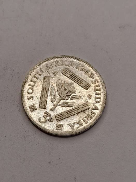 South Africa three pence 1943
