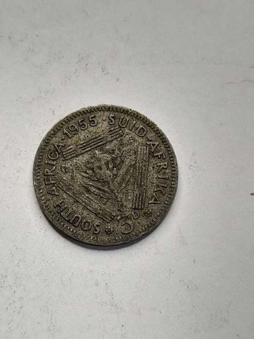 South Africa three pence 1945