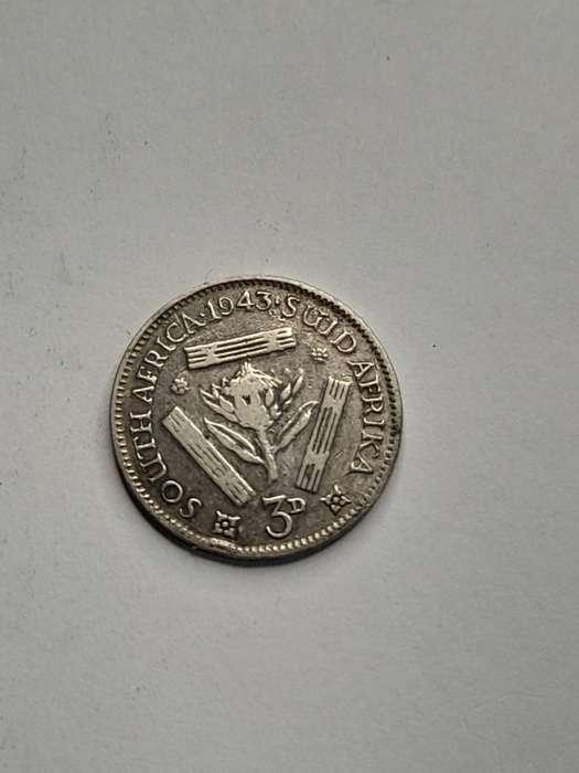 South Africa three pence 1943