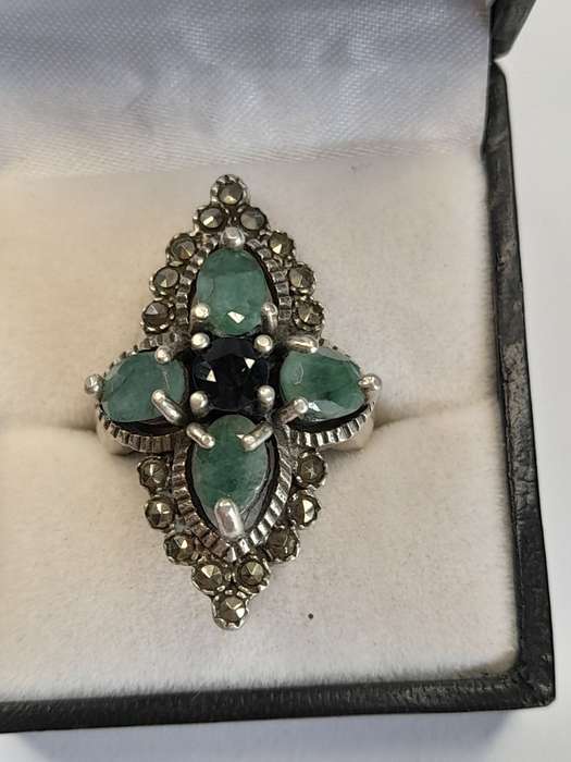Antique sterling silver ladies ring Size: L.5 NO BOX