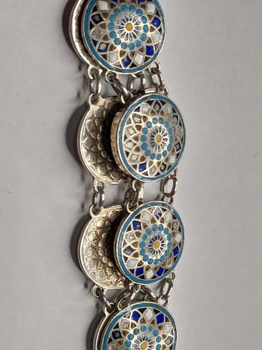 Cloisonne enamel bracelet 16cm long