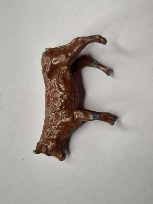 Vintage lead farm animals diorama scene accessory