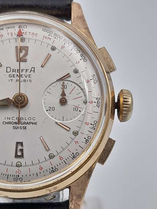 Vintage Dreffa valnjourx 92 movement 34mm ex crown