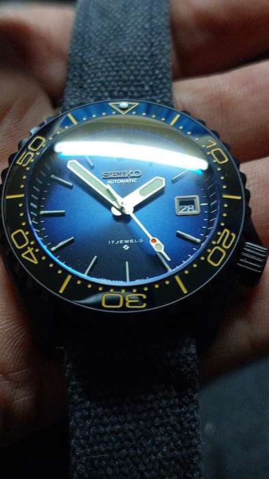Custom Mod watch brand new built 42mm ex crown 45mm lug to lug