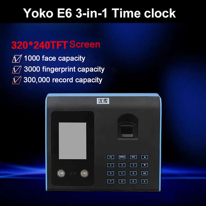 **LOCAL STOCK**Face Recognition Fingerprint Time Attendance Manager 1000 Face Capacity