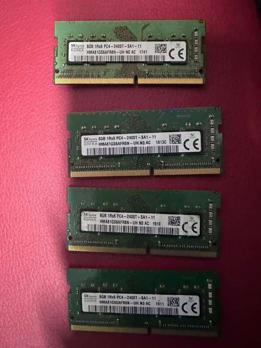 SK Hynix 8GB DDR4 1Rx8 PC4-2400T HMA81GS6AFR8N-UH SO-DIMM Laptop RAM Memory