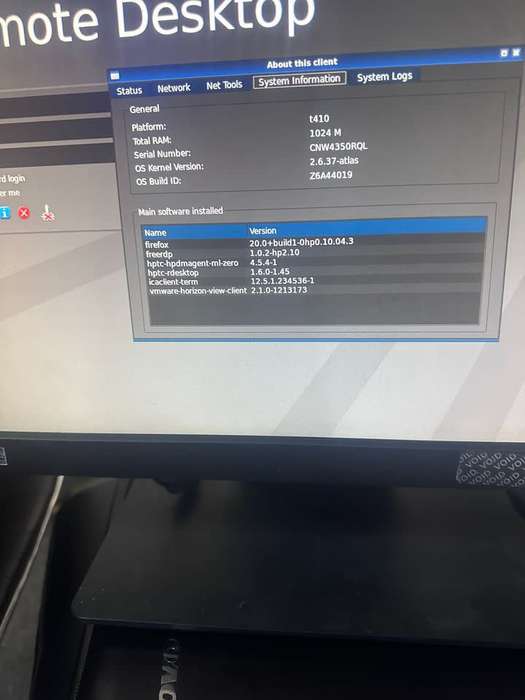 HP T410 SMART ALL-IN-ONE Monitor, Keyboard, Mouse Zero thin Client. include new Power cable