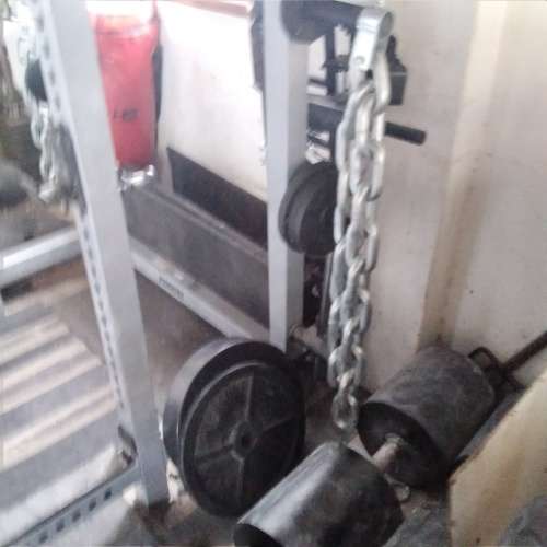 2 x HeavyDuty 21.5kgChains, 2M long,for ExtraResistance, with barbell attachment to hang off Barbell