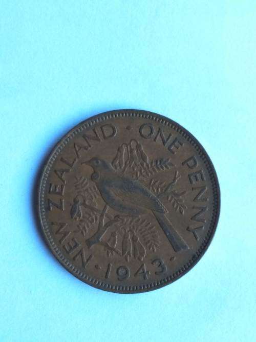 New Zealand, 1943 One Penny coin
