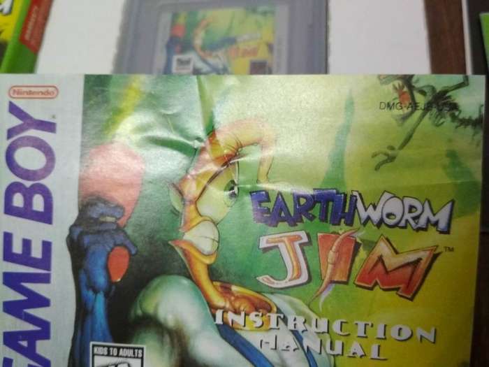 Nintendo Game Boy/Gameboy Earthworm Jim With Manual & Box (CIB)