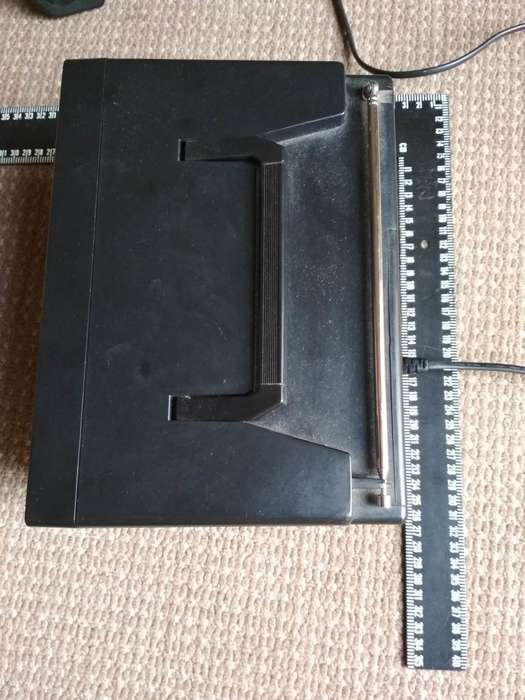 Vintage Tedelex 5` Black & White Portable TV, Radio & Simulcast (Tested & Working)
