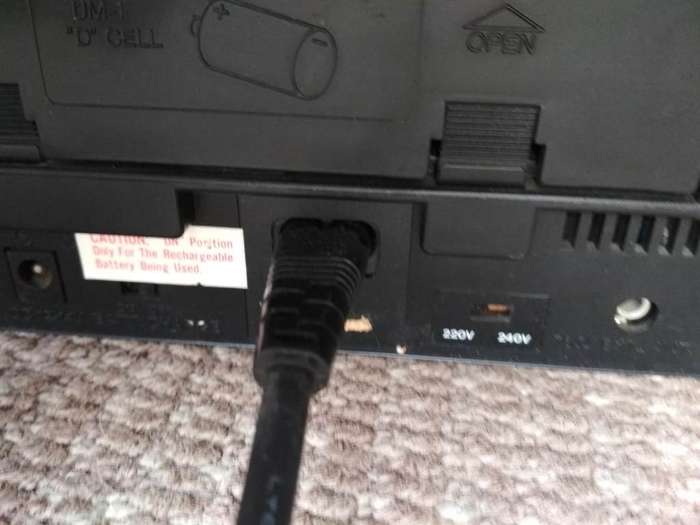 Vintage Tedelex 5` Black & White Portable TV, Radio & Simulcast (Tested & Working)