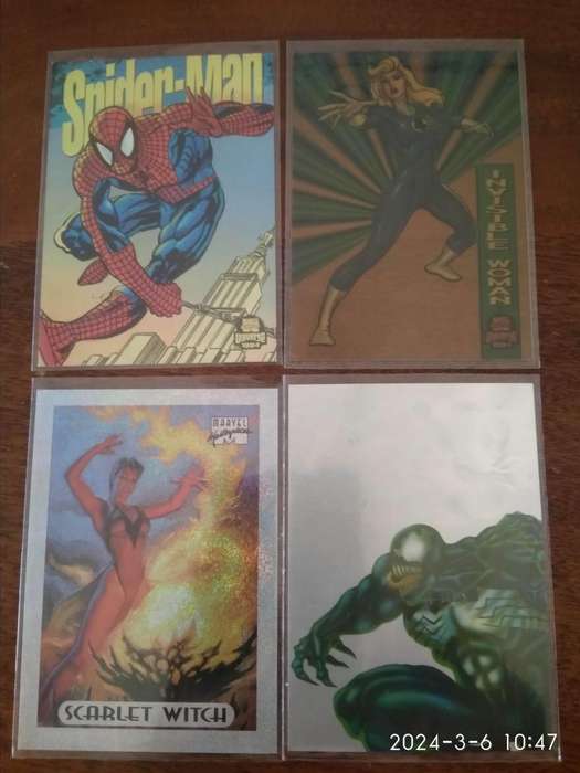 Chase Marvel cards Limited edition bundle (Spider-man holo Flash and others)