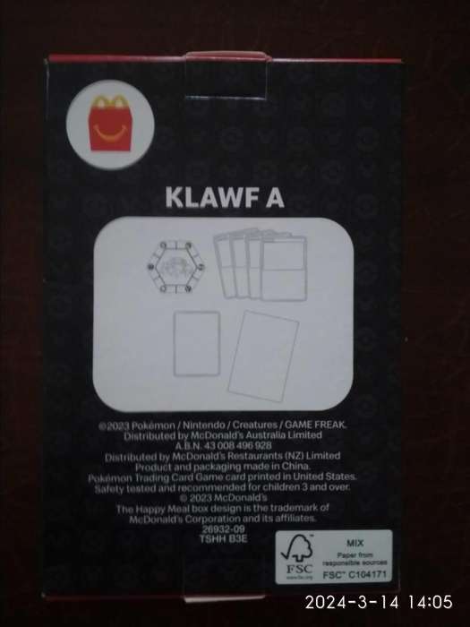 McDonalds Happy Meal 2023 Pokemon Match Battle Trading Cards NEW/ SEALED