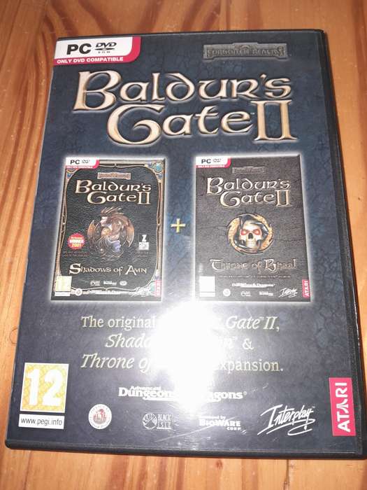 Baldur`s Gate 2 Shadows of Amn & Throne of Bhaal Expansion  (PC DVD Game - Tested and Working)